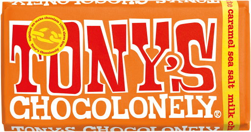 Chocolate Tony's con leche, caramelo y sal marina 32% 180gr