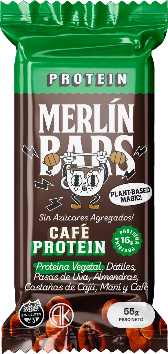 Merlín Bars Café PROTEIN 55gr 14x20