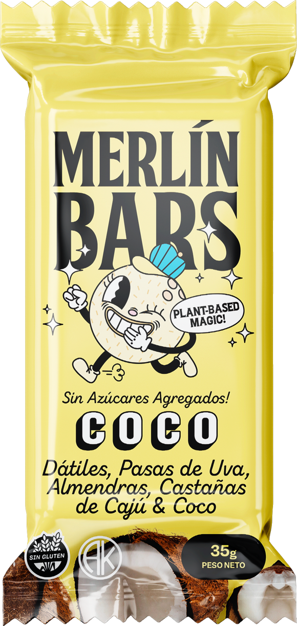 Merlín Bars Coco 35gr 14x20