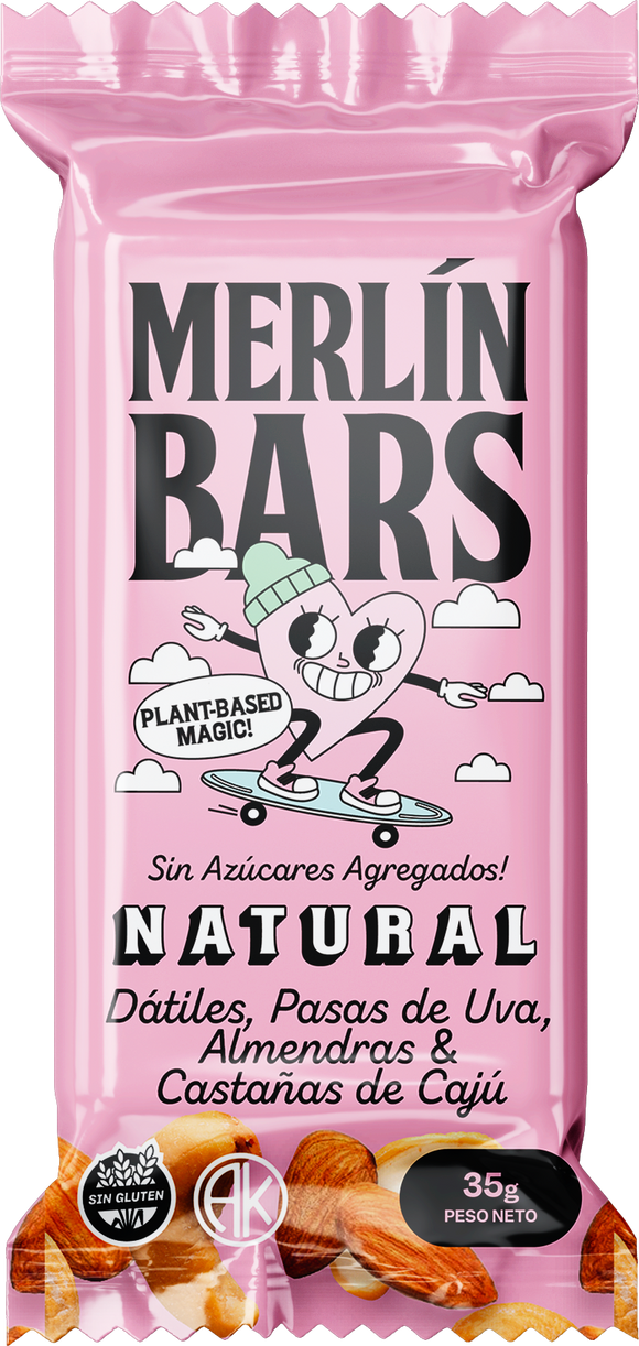 Merlín Bars Natural 35gr 14x20