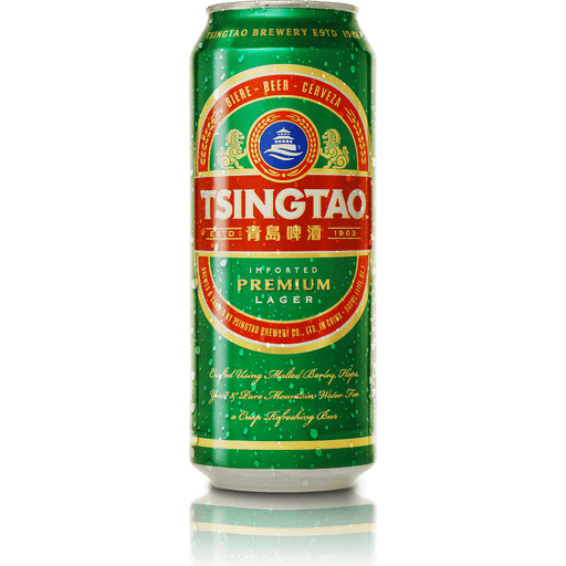 Cerveza premium Tsingtao lata 500cc