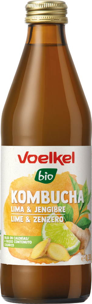 Voelkel Kombucha Orgánica Limón y Jengibre 330cc