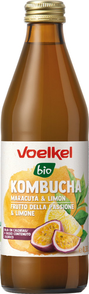 Voelkel Kombucha Orgánica Maracuya 330cc