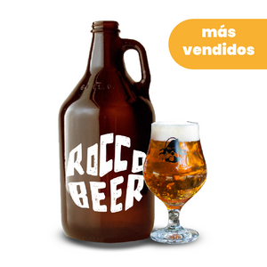 Growler Rocco Beer 1.9 Lt + cristalería de Regalo