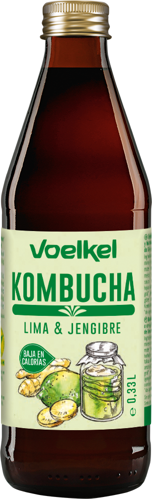 Voelkel Kombucha Orgánica Limón y Jengibre 330cc