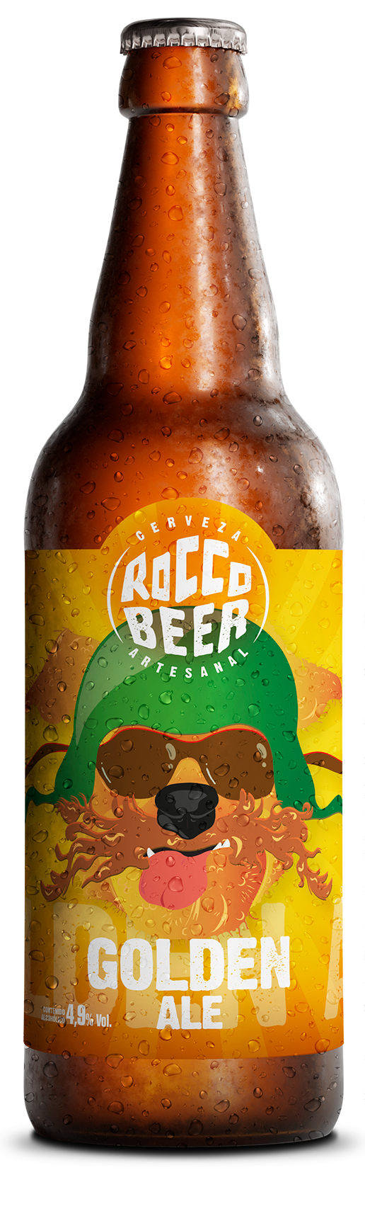 Cerveza Artesanal Rocco Beer 500cc Golden Ale botella