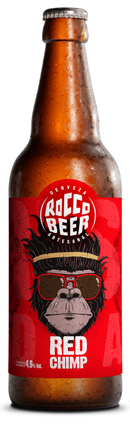 Cerveza Artesanal Rocco Beer 500cc Red Chimp botella