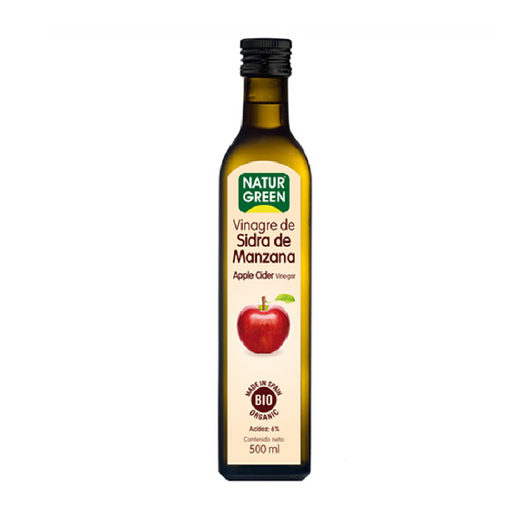 Vinagre Orgánico de Sidra de Manzana Naturgreen 500cc